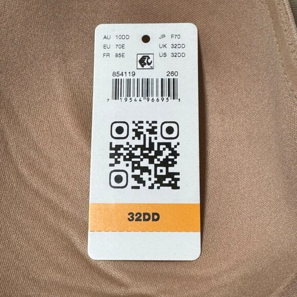 NWT Wacoal 854119 32DD Red Carpet Strapless Underwire Bra optional strap Roebuck - Picture 8 of 10